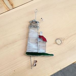 Lighthouse Handmade Stained Glass Suncatcher